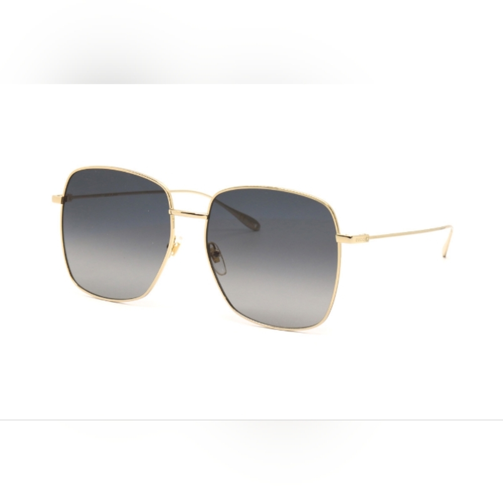 NEW GUCCI GOLD FRAME WOMEN'S SUNGLASSES GG1031S 001 GREY WOMEN'S GUCCI EYEWEAR - Picture 1 of 8